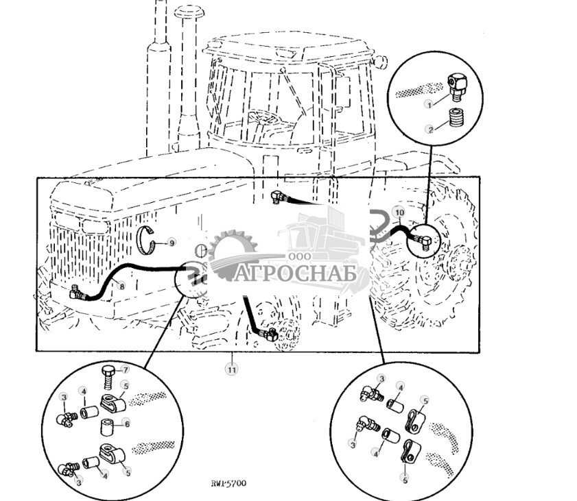 Remote AXLE Bearing Grease Bank Kit 
